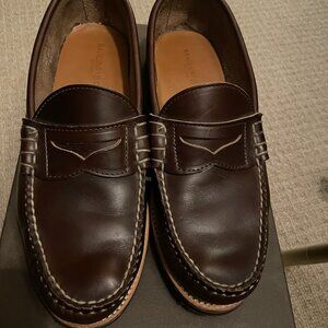 Rancourt Beefroll Penny Loafers in Carolina Brown Chromexcel 10.5D